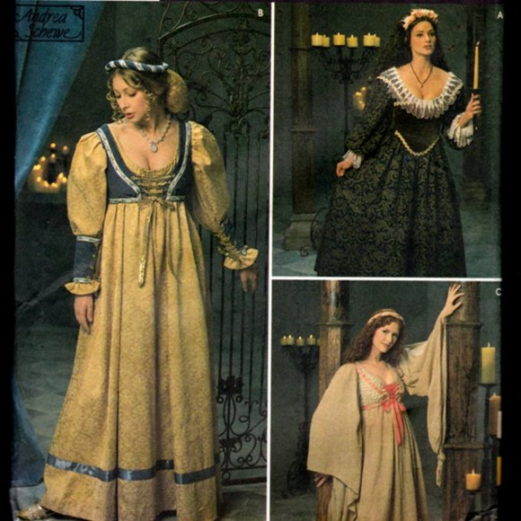 1998 Simplicity Pattern Womens Sz 4-6-8 #8192 Uncut FF Historical Costumes - Picture 1 of 1
